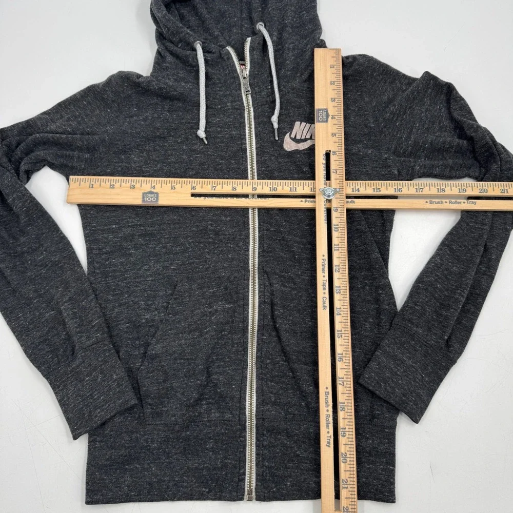 Nike Hoodie Full Zip‎ Gray XS Womens Jacket Lightweight Sportswear Activewear